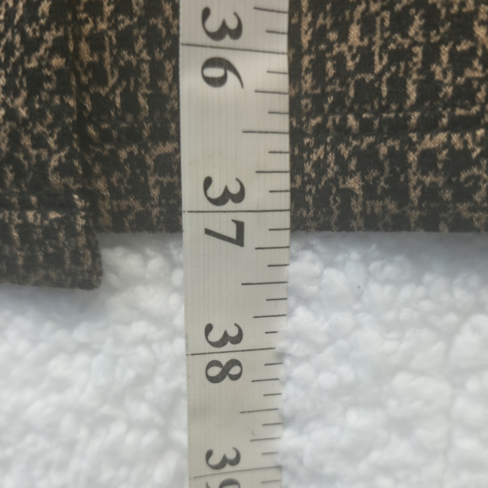 Calvin Klein Faux Wrap Sheath Dress In Brown And Black Size 4 - Picture 8 of 10